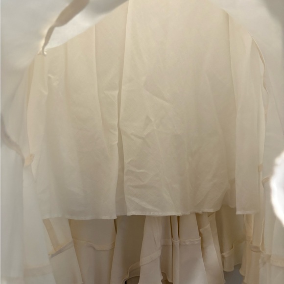 Margaret O'Leary Silk Cream Midi Skirt - Picture 4 of 4
